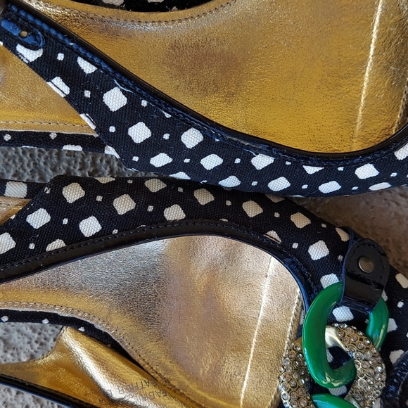 J.CREW SIZE 7 2.5," HEEL GENUINE LEATHER. OPEN TOE - Picture 3 of 13